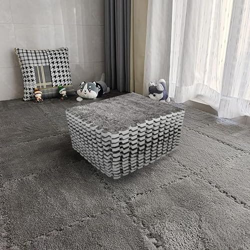 12 Stück Ineinandergreifende Plüsch-Schaumstoffmatte, 30 x 30 cm Schaumstoffmatte, Wohnzimmer-Schlafzimmer-Teppichfliesen, Puzzle-Spielmatte, Zusammensteckbare Schaumstoff-Bodenfliesen Für Spielz 12 Stück Ineinandergreifende Plüsch-Schaumstoffmatte, 30 x 30 cm Schaumstoffmatte, Wohnzimmer-Schlafzimmer-Teppichfliesen, Puzzle-Spielmatte, Zusammensteckbare Schaumstoff-Bodenfliesen Für Spielz von ZSRedHong
