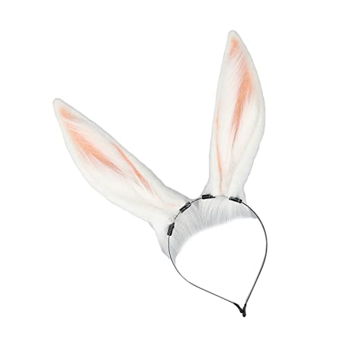 Plüsch-Hasenohr-Stirnband, Cosplay-Kostüm, Haarreif, Cosplay-Requisiten, Kopfschmuck, Comic-Show-Kopfschmuck, Mädchen-Zubehör von ZSYTF