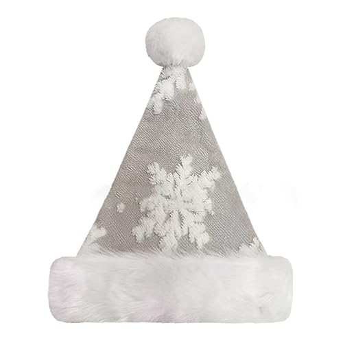 ZSYTF Plüsch-Weihnachtsmütze für Urlaub, Event, Hut für Erwachsene und Kinder, Schneeflocke, Weihnachtsmannmütze, Party-Requisiten ZSYTF Plüsch-Weihnachtsmütze für Urlaub, Event, Hut für Erwachsene und Kinder, Schneeflocke, Weihnachtsmannmütze, Party-Requisiten von ZSYTF