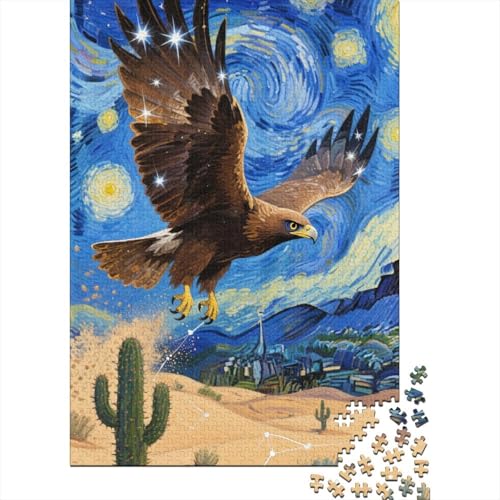 Adler Puzzle 1000 Teile EIN Herausforndes R?tsel Für Erwachsene Lernspiel Herausforderung Spielzeug Geschenke Für M?nner1000pcs (75x50cm) von ZTASBNT