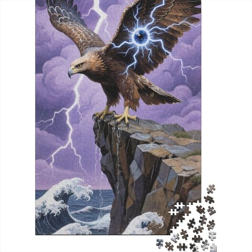 Adler Puzzle 1000 Teiles EIN Herausforndes R?tsel Für Erwachsene Kinder P?dagogisches Spiel Herausforderung Spielzeug Geschenke Für Frauen1000pcs (75x50cm) von ZTASBNT