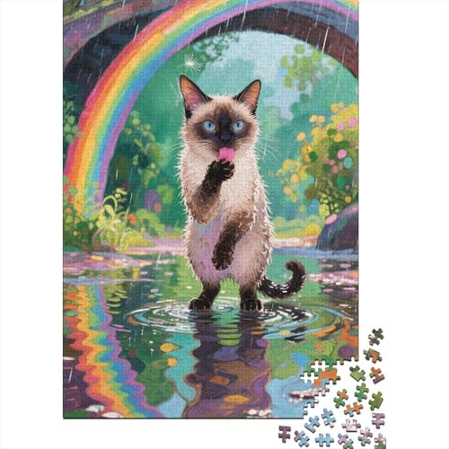 Balinese Puzzle 1000 Teile Rderndes R?tsel Für Erwachsene Kinder P?dagogisches Spiel Herausforderung Spielzeug Geschenke Für Frauen1000pcs (75x50cm) von ZTASBNT