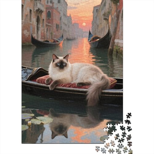 Birman Puzzle 1000 Teiles EIN Herausforndes R?tsel Für Erwachsene P?dagogisches Spiel Herausforderung Spielzeug Geschenke Für M?nner1000pcs (75x50cm) von ZTASBNT
