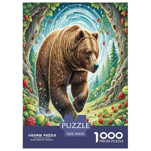 Braun Bär Puzzle 1000 Teile Schwer Puzzle Spielzeug Lernspiel Impossible Herausforderungsspielzeug Für Erwachsene Und Kinder Ab 12 Jahren 70x50cm/1000pcs Braun Bär Puzzle 1000 Teile Schwer Puzzle Spielzeug Lernspiel Impossible Herausforderungsspielzeug Für Erwachsene Und Kinder Ab 12 Jahren 70x50cm/1000pcs von ZTASBNT