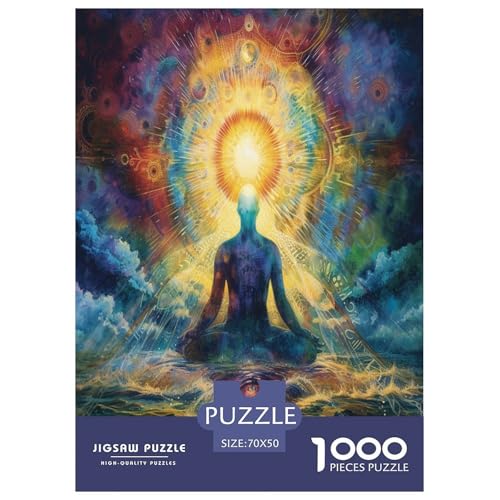 Buddha-Statue Puzzle 1000-teilige Schwer Puzzle Spielzeug Lernspiel Impossible Herausforderungsspielzeug Für Erwachsene Und Kinder Ab 12 Jahren 70x50cm/1000pcs von ZTASBNT