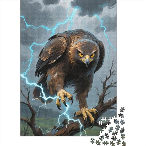 Eule Puzzle 1000 Teile Rderndes R?tsel Für Erwachsene P?dagogisches Spiel Herausforderung Spielzeug Geschenke Für M?nner1000pcs (75x50cm) von ZTASBNT