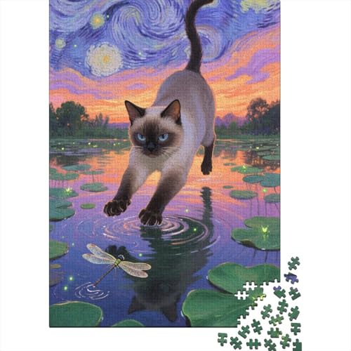 Exotic Shorthair Puzzle 1000 Teile Rderndes R?tsel Für Erwachsene Kinder Lernspiel Herausforderung Spielzeug Geschenke Für Frauen1000pcs (75x50cm) von ZTASBNT