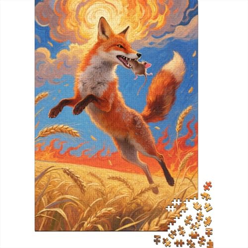 Fuchs Puzzle 1000 Teiles EIN Herausforndes R?tsel Für Erwachsene Lernspiel Herausforderung Spielzeug Geschenke Für M?nner1000pcs (75x50cm) von ZTASBNT