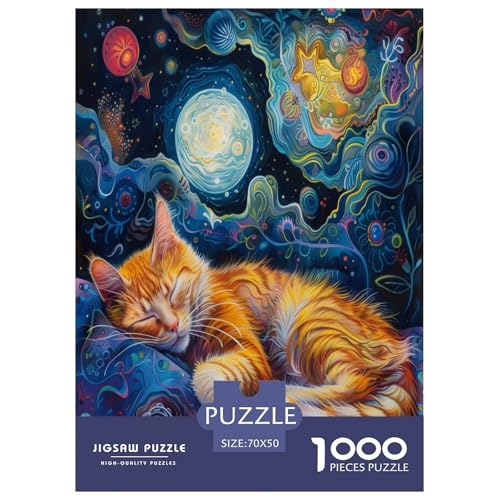 Kätzchen Puzzle 1000 Teile Schwer Puzzle Spielzeug Pädagogisches Spiel Impossible Herausforderungsspielzeug Für Erwachsene Und Kinder in Bewährter 70x50cm/1000pcs von ZTASBNT
