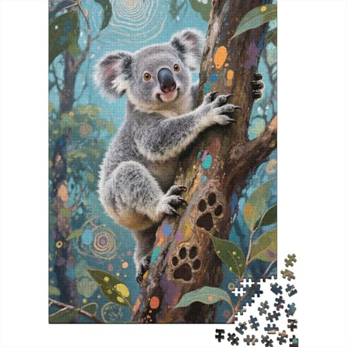 Koala Puzzle 1000 Teile Rderndes R?tsel Für Erwachsene P?dagogisches Spiel Herausforderung Spielzeug Geschenke Für M?nner1000pcs (75x50cm) von ZTASBNT