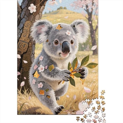 Koala Puzzle 1000 Teiles Rderndes R?tsel Für Erwachsene Kinder Lernspiel Herausforderung Spielzeug Geschenke Für M?nner1000pcs (75x50cm) von ZTASBNT