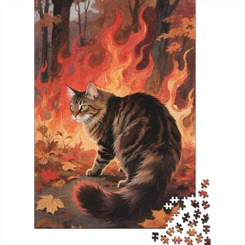 Maine Coon Puzzle 1000 Teiles EIN Herausforndes R?tsel Für Erwachsene Lernspiel Herausforderung Spielzeug Geschenke Für M?nner1000pcs (75x50cm) von ZTASBNT