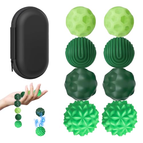 8 Stück Magnetische Fidget Toys, Magnetkugeln Anti Stress Bälle Silikon Sensorik Spielzeug, Magnetische Kugeln,Anti-Stress Fidget Toy für Angst Stressabbau, Haptische Dekompression 8 Stück Magnetische Fidget Toys, Magnetkugeln Anti Stress Bälle Silikon Sensorik Spielzeug, Magnetische Kugeln,Anti-Stress Fidget Toy für Angst Stressabbau, Haptische Dekompression von ZTBFHLZQ