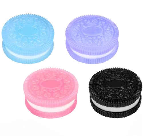 Taba Squishy, 4 Stück Keks Stressabbauspielzeug, Fufu Squishy, Antistress Spielzeug, Ultraweiches Dekompressions Entlüftungsspielzeug, Squishies Anxiety Relief for Women Men (A) von ZTBFHLZQ
