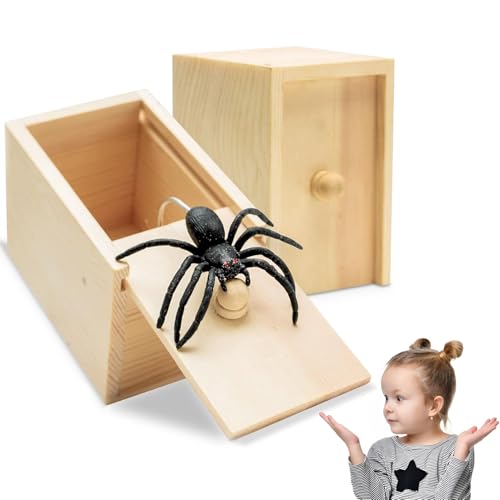 ZTBFHLZQ 2PCS Spinne In Box,Spinne Streich Box,Holz Streich Spinne,Spinnen Prank Box Holz Prank Spider Scare Box Streich Spinne Scare Box, für Kinder Erwachsene Halloween Party Favors Gifts ZTBFHLZQ 2PCS Spinne In Box,Spinne Streich Box,Holz Streich Spinne,Spinnen Prank Box Holz Prank Spider Scare Box Streich Spinne Scare Box, für Kinder Erwachsene Halloween Party Favors Gifts von ZTBFHLZQ