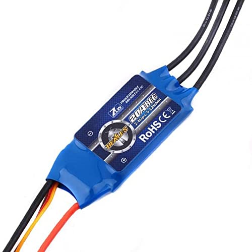 ZTW ZTW/BT020 Beatles 20 A Drehregler – BEC 5 V 3 A Maßstabszubehör und Fahrzeugkarosserien, Mehrfarbig, S ZTW ZTW/BT020 Beatles 20 A Drehregler – BEC 5 V 3 A Maßstabszubehör und Fahrzeugkarosserien, Mehrfarbig, S von ZTW