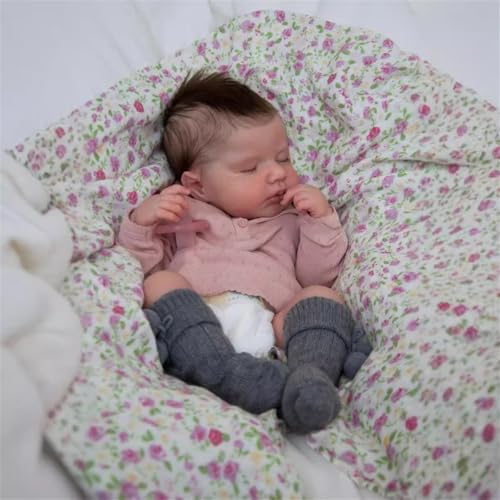 ZTZHYZR Reborn Baby Vollsilikon Lebensecht Baby Puppe 19 Zoll 48 cm Weichkörper Babypuppen wie Echt Schlafende Puppe Junge Realistische mit Haaren für Kinder ab 3 Jahre ZTZHYZR Reborn Baby Vollsilikon Lebensecht Baby Puppe 19 Zoll 48 cm Weichkörper Babypuppen wie Echt Schlafende Puppe Junge Realistische mit Haaren für Kinder ab 3 Jahre von ZTZHYZR