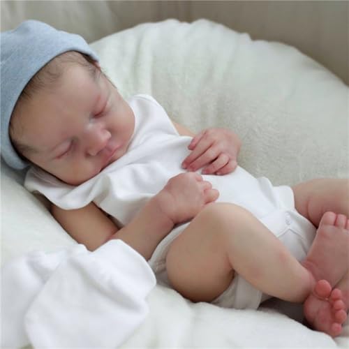 ZTZHYZR Reborn Baby Vollsilikon Lebensecht Reborn Puppe 19 Zoll 49 cm Weich Silikon Schlafender Baby Doll Babypuppen wie Echt mit Puppen Zubehör für Kinder Spielzeug ab 3 Jahre ZTZHYZR Reborn Baby Vollsilikon Lebensecht Reborn Puppe 19 Zoll 49 cm Weich Silikon Schlafender Baby Doll Babypuppen wie Echt mit Puppen Zubehör für Kinder Spielzeug ab 3 Jahre von ZTZHYZR