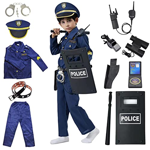 ZUCOS Deluxe Polizist-Kostüm für Kinder, Halloween, Karneval, Geburtstag, Jungen, 7-9 Jahre ZUCOS Deluxe Polizist-Kostüm für Kinder, Halloween, Karneval, Geburtstag, Jungen, 7-9 Jahre von ZUCOS