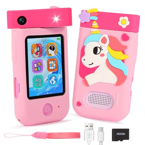 Kinderkamera, ZUEOKAI Kinder Handy Smartphone Spielzeug ab 3-8 Jahre, Kinder Kamera mit 180°Drehobjektiv &32GB Karte, Weihnachts Geburtstags Geschenke 3 4 5 6 7 8 Jahre(In grüner Dino-Box verpackt) Kinderkamera, ZUEOKAI Kinder Handy Smartphone Spielzeug ab 3-8 Jahre, Kinder Kamera mit 180°Drehobjektiv &32GB Karte, Weihnachts Geburtstags Geschenke 3 4 5 6 7 8 Jahre(In grüner Dino-Box verpackt) von ZUEOKAI