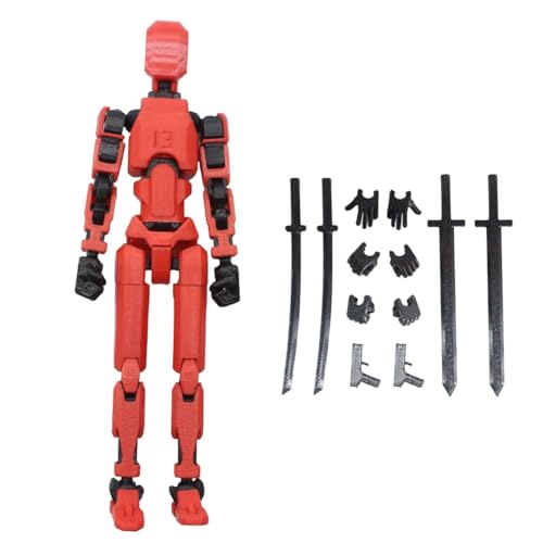 ZUHEGELA 3D-Gedrucktes Mannequin Toyslucky PVC-Modell Ganzkörper-Aktivitätsroboter-Actionfiguren A von ZUHEGELA