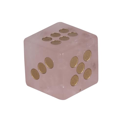 Natürlicher Kristall, mehrseitig, Rollenspiel, Tischspiel, Würfel, sechsseitig, runde Ecken, Mahjong-Zubehör, natürliches Kristall, Geschenk von ZUJIABAO