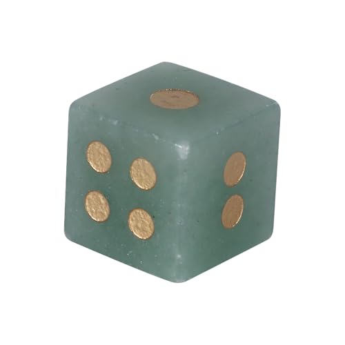 Natürlicher Kristall, mehrseitig, Rollenspiel, Tischspiel, Würfel, sechsseitig, runde Ecken, Mahjong-Zubehör, natürliches Kristall, Geschenk von ZUJIABAO