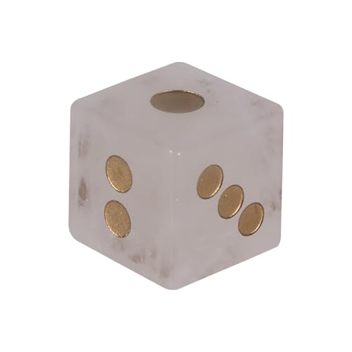 Natürlicher Kristall, mehrseitig, Rollenspiel, Tischspiel, Würfel, sechsseitig, runde Ecken, Mahjong-Zubehör, natürliches Kristall, Geschenk von ZUJIABAO