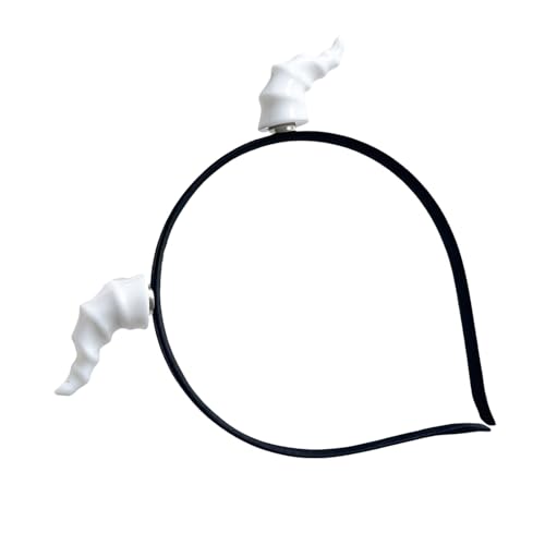 ZUJIABAO Bequemer Teufelshorn-Haarreif für Cosplay, Mottopartys, Halloween-Kostüm, Haarband für Kinder, Erwachsene, Festival-Zubehör, Halloween-Kopfschmuck von ZUJIABAO