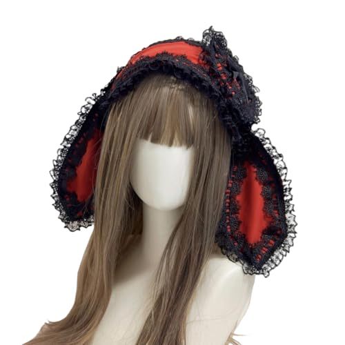 ZUJIABAO Entzückende Stirnbänder, Cartoon-Kaninchen, Haarreif, auffälliger Kopfschmuck für Halloween, Cosplay, Rollenspiele, Ohrhaarband für Frauen von ZUJIABAO