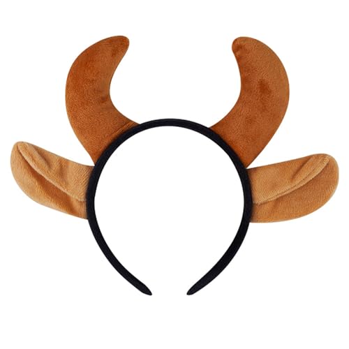 ZUJIABAO Verstellbares Halloween-Horn-Stirnband für Kostümpartys, weich, leicht, Haar-Accessoire, Kinder, Erwachsene, Urlaub, Feiern, reisefreundlich, Halloween-Kopfbedeckung von ZUJIABAO