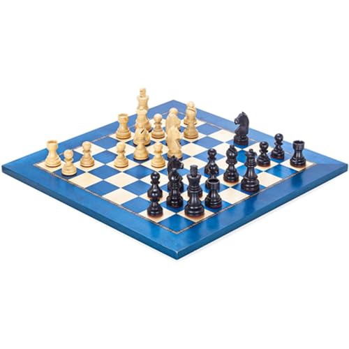 ZUMAHA Luxuriöses professionelles Schach, Holzschachbrett und Schachfigur, tragbares Reiseschachspiel, Brettspiele für Kinder und Erwachsene von ZUMAHA