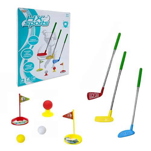 ZUNIPLEX Minigolf Kinder,Golfschläger 5-7 Jahre,Einziehbare Golfschläger für einfaches Tragen,Minigolfschläger,Kinderspielzeug für Draußen und Drinnen von ZUNIPLEX