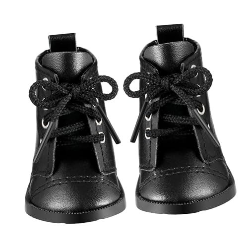 ZUNOXAZ 1 Paar Miniatur PU Schuhe für Puppen Stylische Boots für Puppenoutfits Dekorativ Hochwertigem PU Material Perfektes Zubehör für Puppenliebhaber von ZUNOXAZ