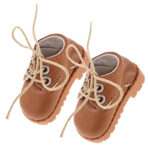 ZUNOXAZ 1 Paar Miniatur Schuhe für Puppen Simulierte Leder Schuhe für Puppen zum Dekorieren Langlebendem Kunstleder Gefertigt Braun ZUNOXAZ 1 Paar Miniatur Schuhe für Puppen Simulierte Leder Schuhe für Puppen zum Dekorieren Langlebendem Kunstleder Gefertigt Braun von ZUNOXAZ
