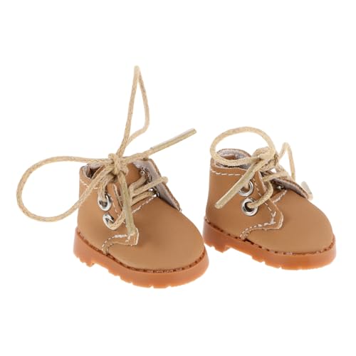 ZUNOXAZ 1 Paar Miniature Puppenschuhe für Puppenhaus Dekoration Anpassbare Schnürsenkel Niedliches Design für Fotografie und Displays ZUNOXAZ 1 Paar Miniature Puppenschuhe für Puppenhaus Dekoration Anpassbare Schnürsenkel Niedliches Design für Fotografie und Displays von ZUNOXAZ