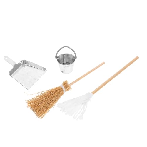 ZUNOXAZ 1 Satz Besen mit Kehrschaufel Teiliges Modell für Puppenhaus Deko Mini Landschaftsaccessoires für Halloween und Kreative Miniaturszenen ZUNOXAZ 1 Satz Besen mit Kehrschaufel Teiliges Modell für Puppenhaus Deko Mini Landschaftsaccessoires für Halloween und Kreative Miniaturszenen von ZUNOXAZ