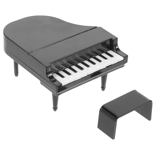ZUNOXAZ 1 Satz Dekoratives Zubehör für Miniaturen Handgefertigtes Klavier mit Hocker für DIY Puppenhaus Dekoration von ZUNOXAZ