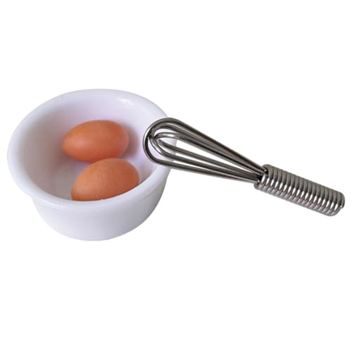 ZUNOXAZ 1 Satz Eiermixer Eier Rührgerät Mini Schüssel Puppenhaus Zubehör für Realistische Küchen Dekoration Hochwertiges Resin Material und Elegantes Design von ZUNOXAZ