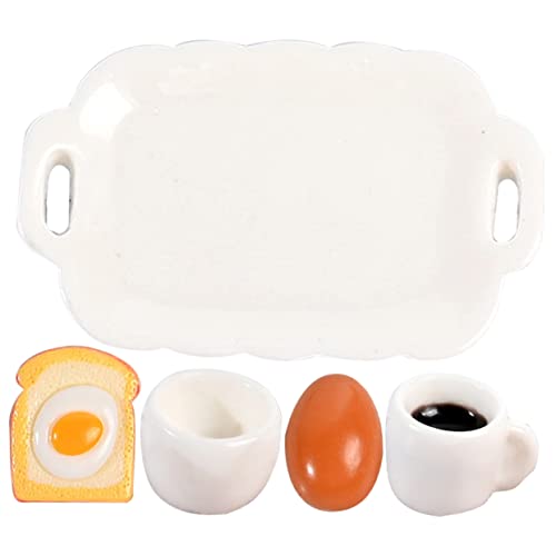 ZUNOXAZ 1 Satz Frühstücksset Teiliges Zubehör für Puppenhäuser Realistische Lebensmittelmodelle für Kreative Dekoration für Miniaturfans Deko für Zuhause ZUNOXAZ 1 Satz Frühstücksset Teiliges Zubehör für Puppenhäuser Realistische Lebensmittelmodelle für Kreative Dekoration für Miniaturfans Deko für Zuhause von ZUNOXAZ