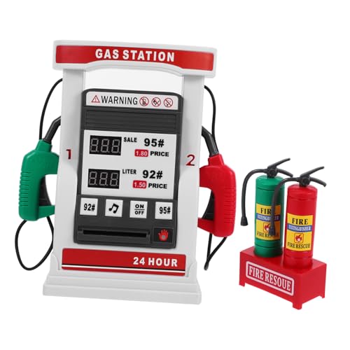 ZUNOXAZ 1 Satz Gasstation mit Sprachsteuerung Interaktivem Kartenleser und Zählfunktion Realistische DIY für Mathefähigkeiten und Hand Augen Koordination von ZUNOXAZ