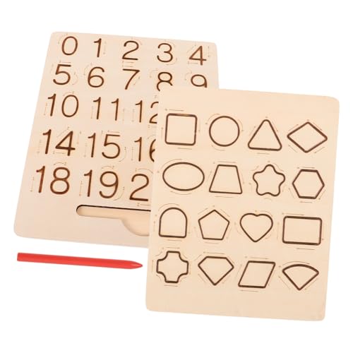 ZUNOXAZ 1 Satz Holz Tracing Board für Doppelseitiges Übungsbrett mit Buchstaben und Zahlen Montessori Lernspielzeug für Frühe Bildung für Spielerische Schreiben und Lesen Lernen ZUNOXAZ 1 Satz Holz Tracing Board für Doppelseitiges Übungsbrett mit Buchstaben und Zahlen Montessori Lernspielzeug für Frühe Bildung für Spielerische Schreiben und Lesen Lernen von ZUNOXAZ