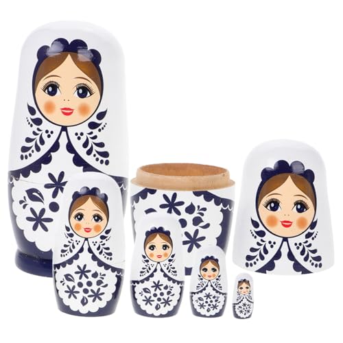 ZUNOXAZ 1 Satz Holzpuppenspielzeug Babuschka Nistpuppen Basteln Puppen Kinderverzierung -Kits DIY Schmuckhandwerk Für Holzbausatz Matryoshka -Puppe Matroschka Hölzern ZUNOXAZ 1 Satz Holzpuppenspielzeug Babuschka Nistpuppen Basteln Puppen Kinderverzierung -Kits DIY Schmuckhandwerk Für Holzbausatz Matryoshka -Puppe Matroschka Hölzern von ZUNOXAZ