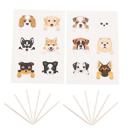 ZUNOXAZ 1 Satz Hund Geburtstag Deko Set Teile Hundekopf Cupcake Toppers Tortendeko Für Hundegeburtstag Zahnstocher Und Kleber Für Partys Und Besondere Anlässe 36 Stück ZUNOXAZ 1 Satz Hund Geburtstag Deko Set Teile Hundekopf Cupcake Toppers Tortendeko Für Hundegeburtstag Zahnstocher Und Kleber Für Partys Und Besondere Anlässe 36 Stück von ZUNOXAZ