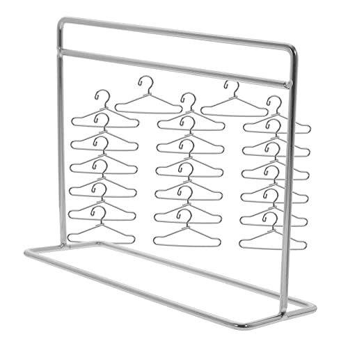 ZUNOXAZ 1 Satz Kleidungsständer Set mit Kleinen Kleiderbügeln Puppenzubehör für Aufbewahrung und Präsentation von Puppenkleidung für Puppenhäuser und Kreative Spielwelten von ZUNOXAZ