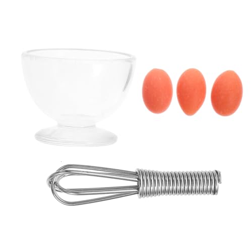ZUNOXAZ 1 Satz Küchenzubehör Teiliges Eier Schneebesen und Eier Schüssel aus Resin für Puppenhaus Dekoration DIY Zubehör für Realistische Miniaturküchen ZUNOXAZ 1 Satz Küchenzubehör Teiliges Eier Schneebesen und Eier Schüssel aus Resin für Puppenhaus Dekoration DIY Zubehör für Realistische Miniaturküchen von ZUNOXAZ