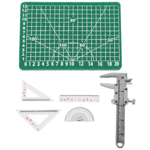 ZUNOXAZ 1 Satz Lineal mit Matte Teiliges für Mini Zubehör und Schulspielzeug für DIY Projekte Modellbau und Dekoration Leicht und Handlich ZUNOXAZ 1 Satz Lineal mit Matte Teiliges für Mini Zubehör und Schulspielzeug für DIY Projekte Modellbau und Dekoration Leicht und Handlich von ZUNOXAZ