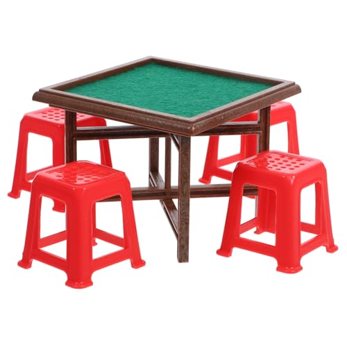 ZUNOXAZ 1 Satz Mahjong mit Stühlen Puppenhaus Möbel Set Dekoration für Landschaften Langlebiges Zubehör für Puppenhäuser und Mikro Landschaften ZUNOXAZ 1 Satz Mahjong mit Stühlen Puppenhaus Möbel Set Dekoration für Landschaften Langlebiges Zubehör für Puppenhäuser und Mikro Landschaften von ZUNOXAZ