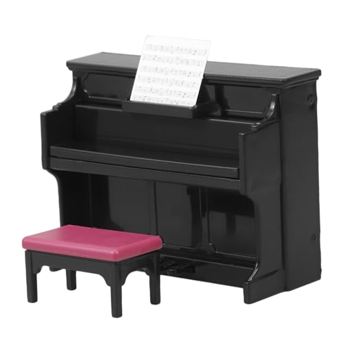 ZUNOXAZ 1 Satz Mini Klavier Modell mit Hocker Musikinstrument für Puppenhaus Dekoration DIY Zubehör für Figuren und Szenen Gestaltung Detailarbeit ZUNOXAZ 1 Satz Mini Klavier Modell mit Hocker Musikinstrument für Puppenhaus Dekoration DIY Zubehör für Figuren und Szenen Gestaltung Detailarbeit von ZUNOXAZ