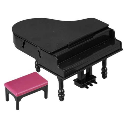 ZUNOXAZ 1 Satz Mini Klavier für Puppenhaus Klavier mit Hocker und Noten Musikalisches Zubehör zur Dekoration von Spielzeughäusern Hochrealistische Gestaltung für Kreative Szenen ZUNOXAZ 1 Satz Mini Klavier für Puppenhaus Klavier mit Hocker und Noten Musikalisches Zubehör zur Dekoration von Spielzeughäusern Hochrealistische Gestaltung für Kreative Szenen von ZUNOXAZ